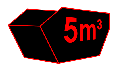Absetzmulde mit 5 Kubikmeter der Hügelland GmbH
