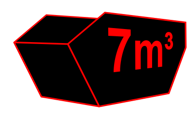 Absetzmulde mit 7 Kubikmeter der Hügelland GmbH