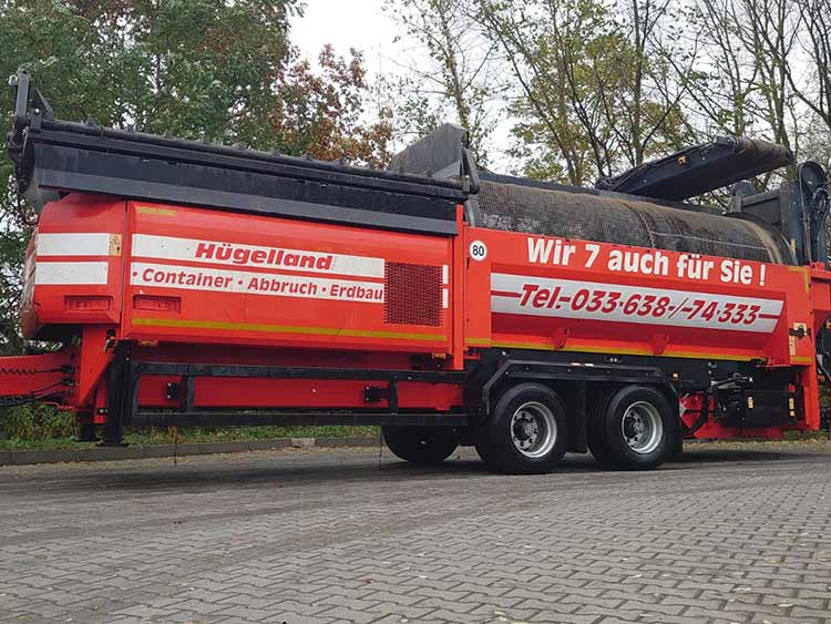 Mobile Siebanlage der Hügelland GmbH