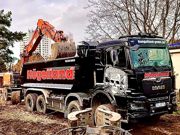 Hügelland Lkw für Transport und Containerdienst